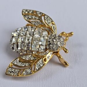 Toi et Moi Gold and Silver Butterfly Brooch